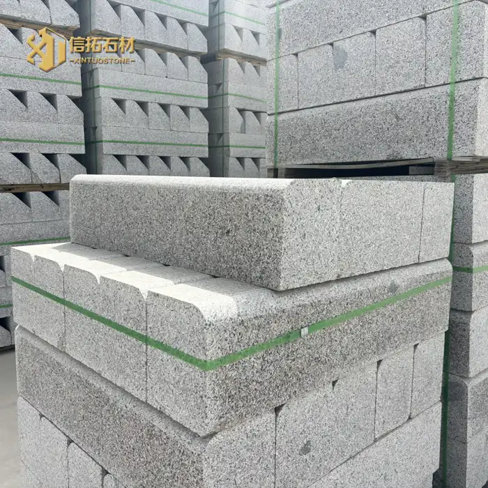 Granite rust stone curbstone